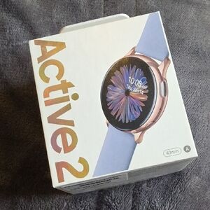 Samsung Galaxy Watch Active2 - Rose Gold with Purple/Blue Band